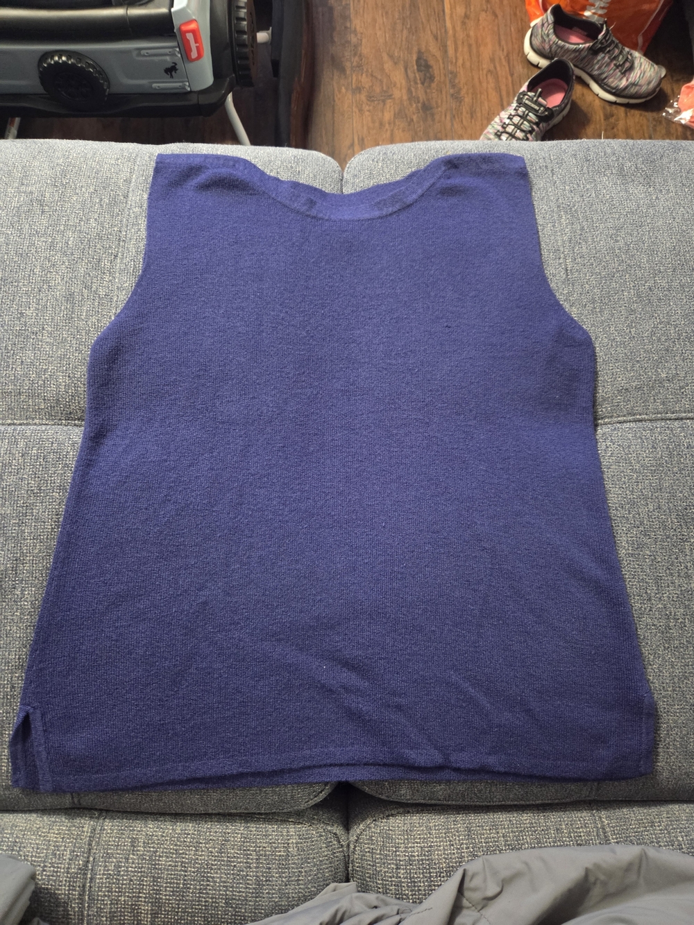 Chico's Sleeveless Knit Tank Top - Deep Navy